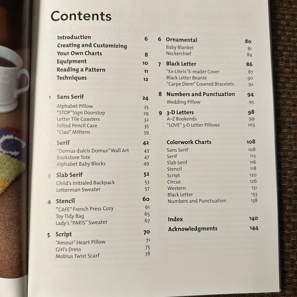 Knitted Letters Book - Picture 2 of 5